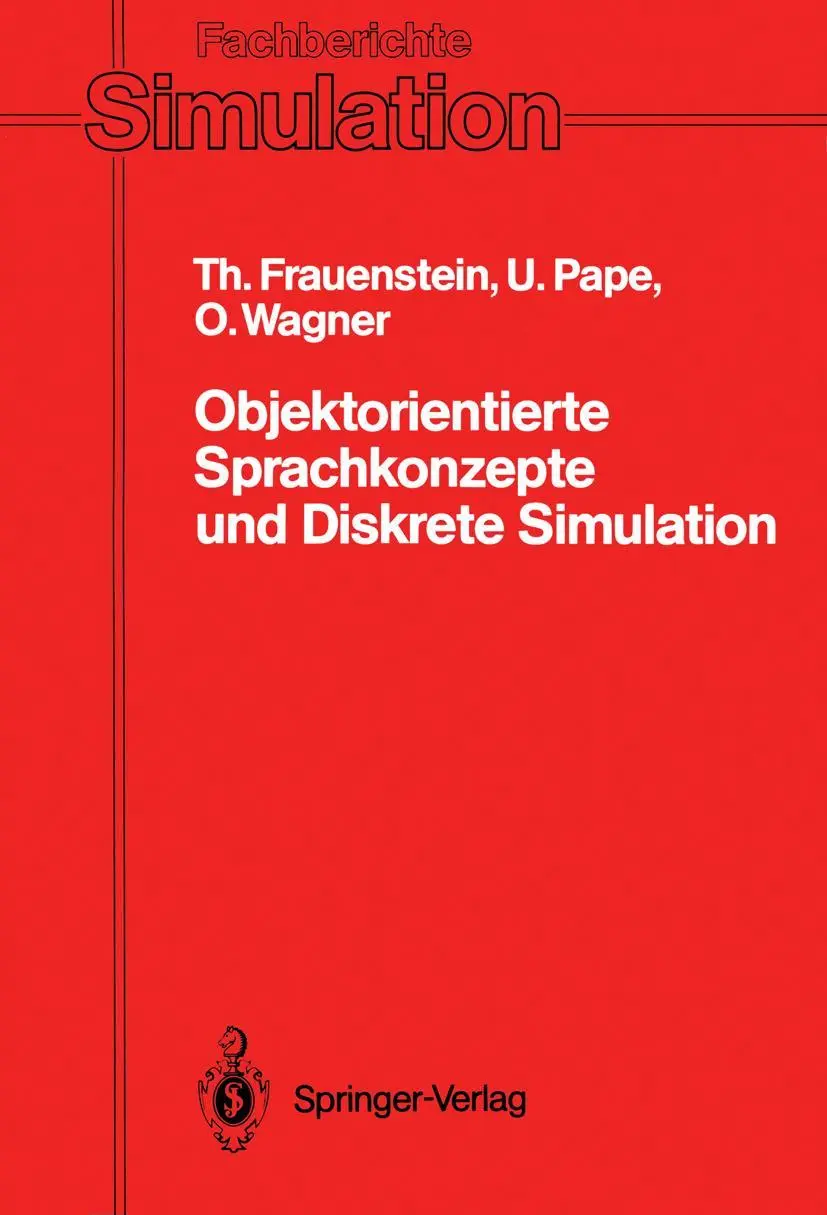 Cover: 9783540532880 | Objektorientierte Sprachkonzepte und Diskrete Simulation | Taschenbuch