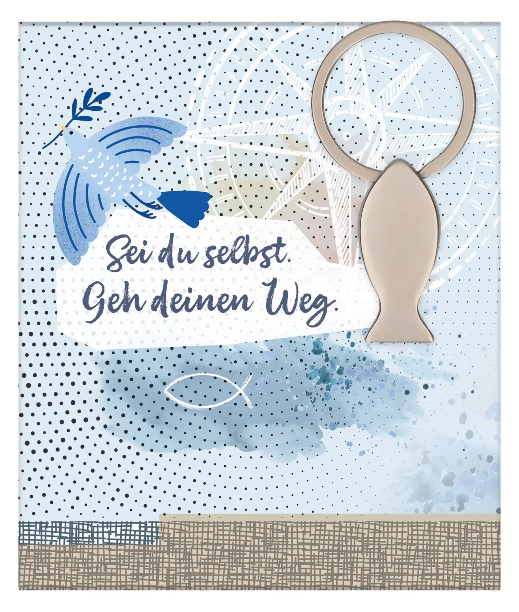 Cover: 4036526782980 | Fisch-Schlüsselanhänger aus silberfarbenem Metall | 2-519068 | Deutsch