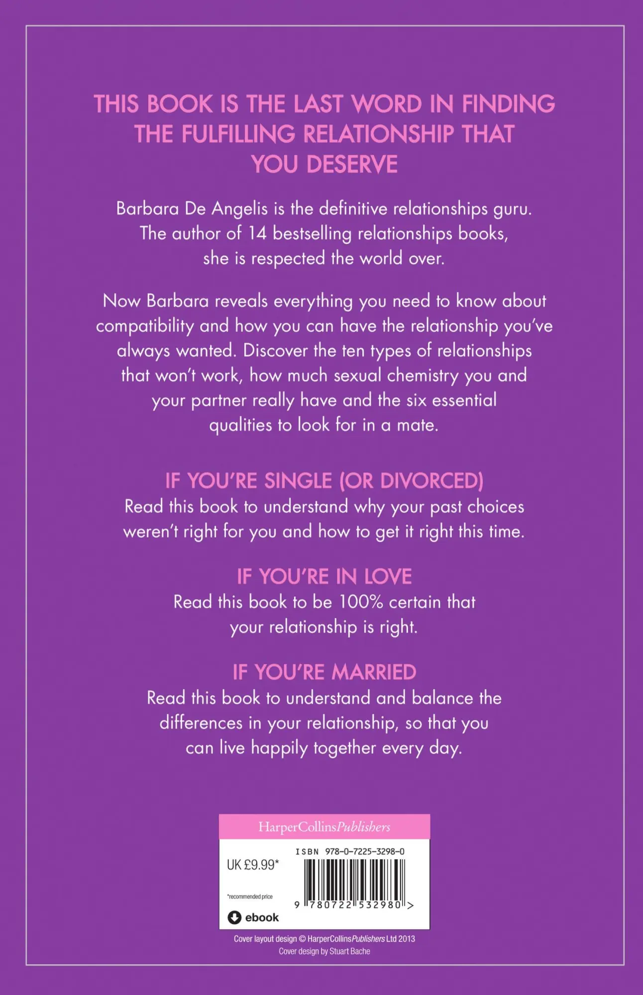 Rückseite: 9780722532980 | Are You the One for Me? | Barbara De Angelis | Taschenbuch | Englisch