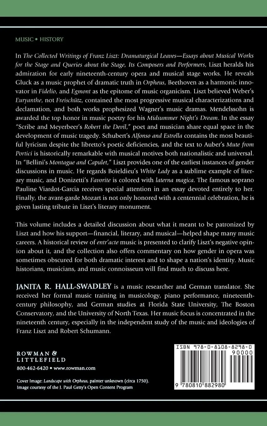 Rückseite: 9780810882980 | The Collected Writings of Franz Liszt | Janita R. Hall-Swadley | Buch