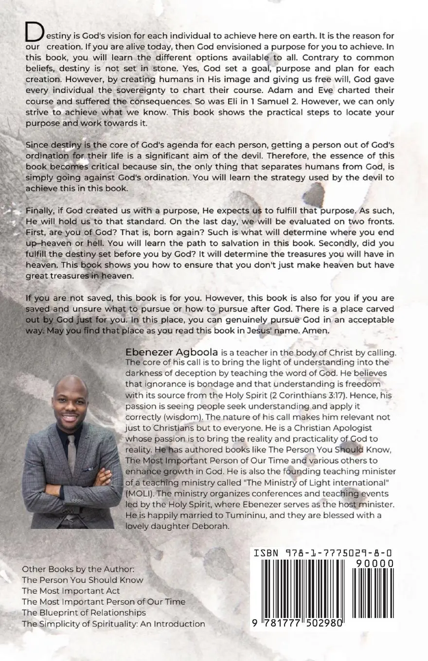 Rückseite: 9781777502980 | Own Your Destiny | Ebenezer Agboola | Taschenbuch | Englisch | 2022