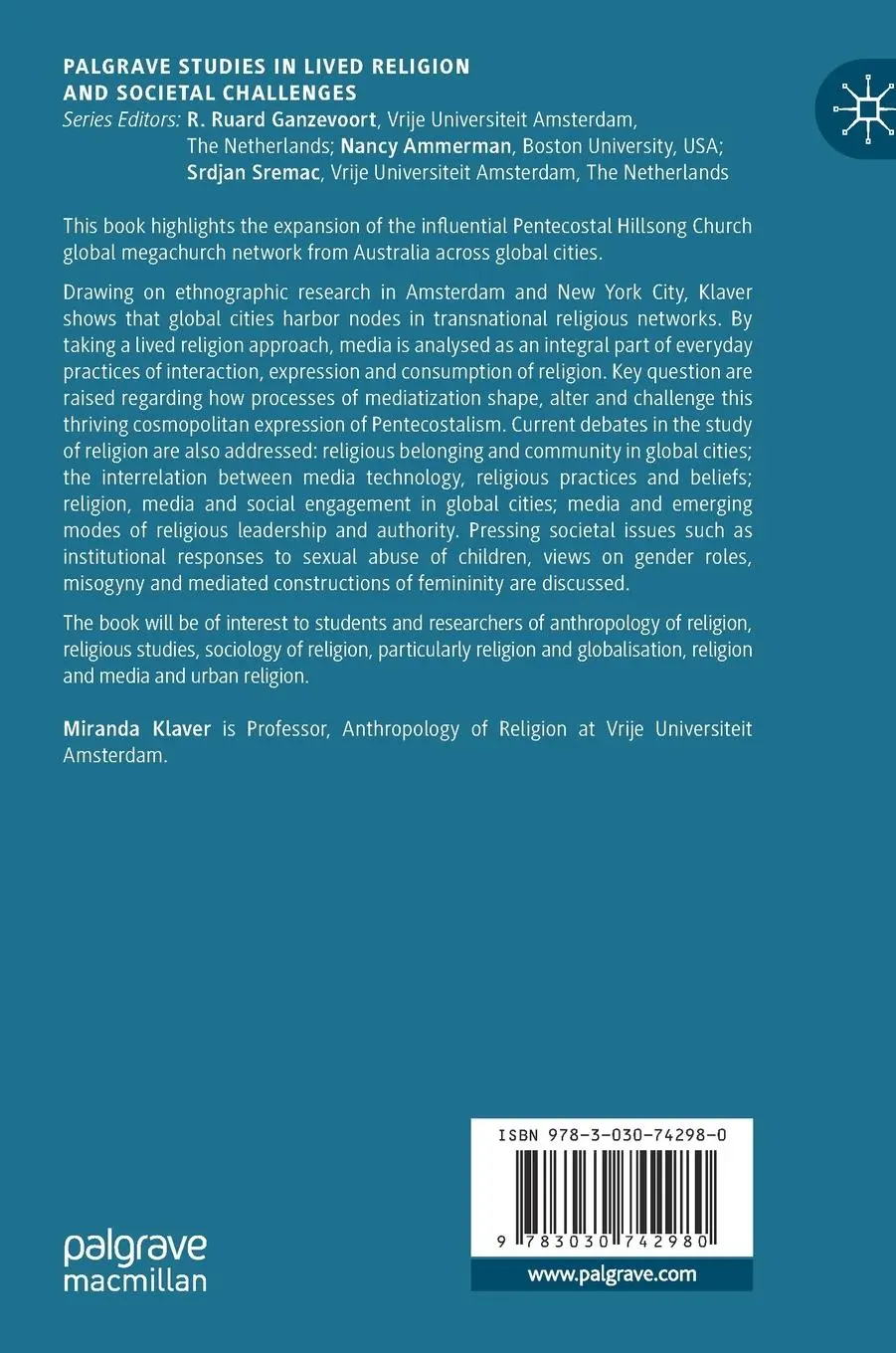 Rückseite: 9783030742980 | Hillsong Church | Expansive Pentecostalism, Media, and the Global City