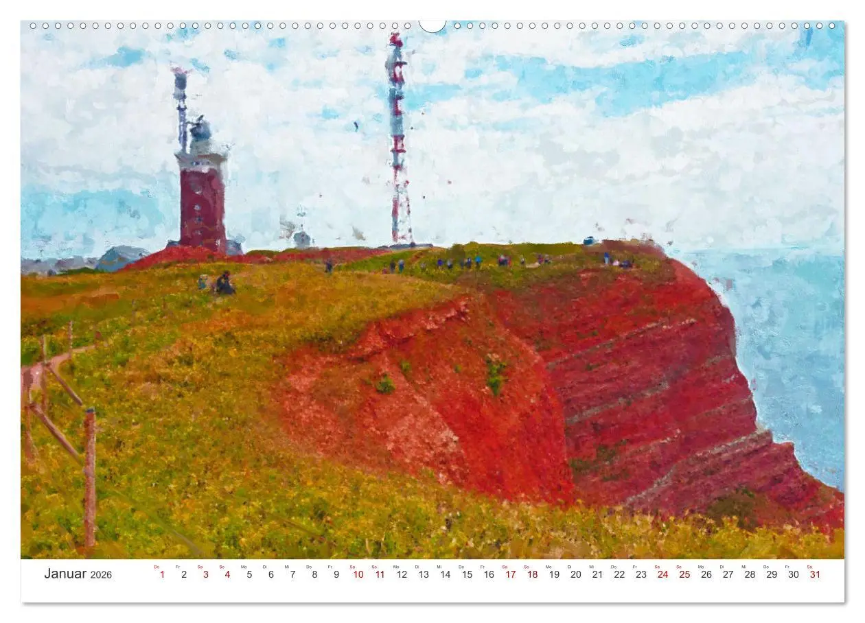 Bild: 9783457602980 | Nordseeinsel Helgoland - Ansichten der Insel in Acryl (Wandkalender...