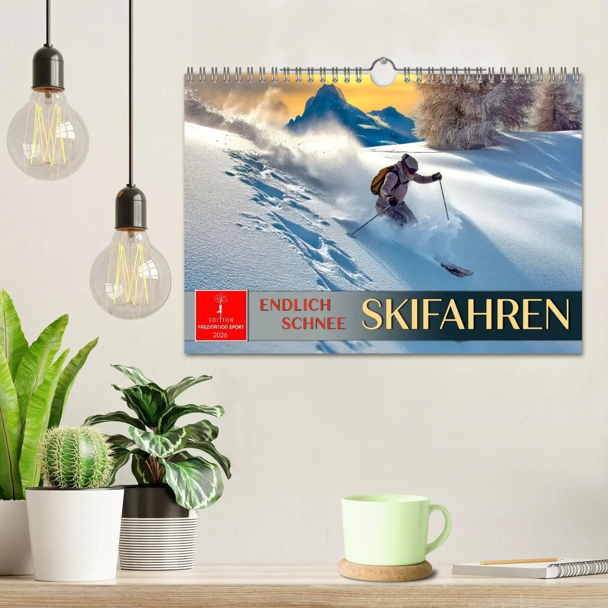 Bild: 9783516622980 | Skifahren - endlich Schnee (Wandkalender 2026 DIN A4 quer),...