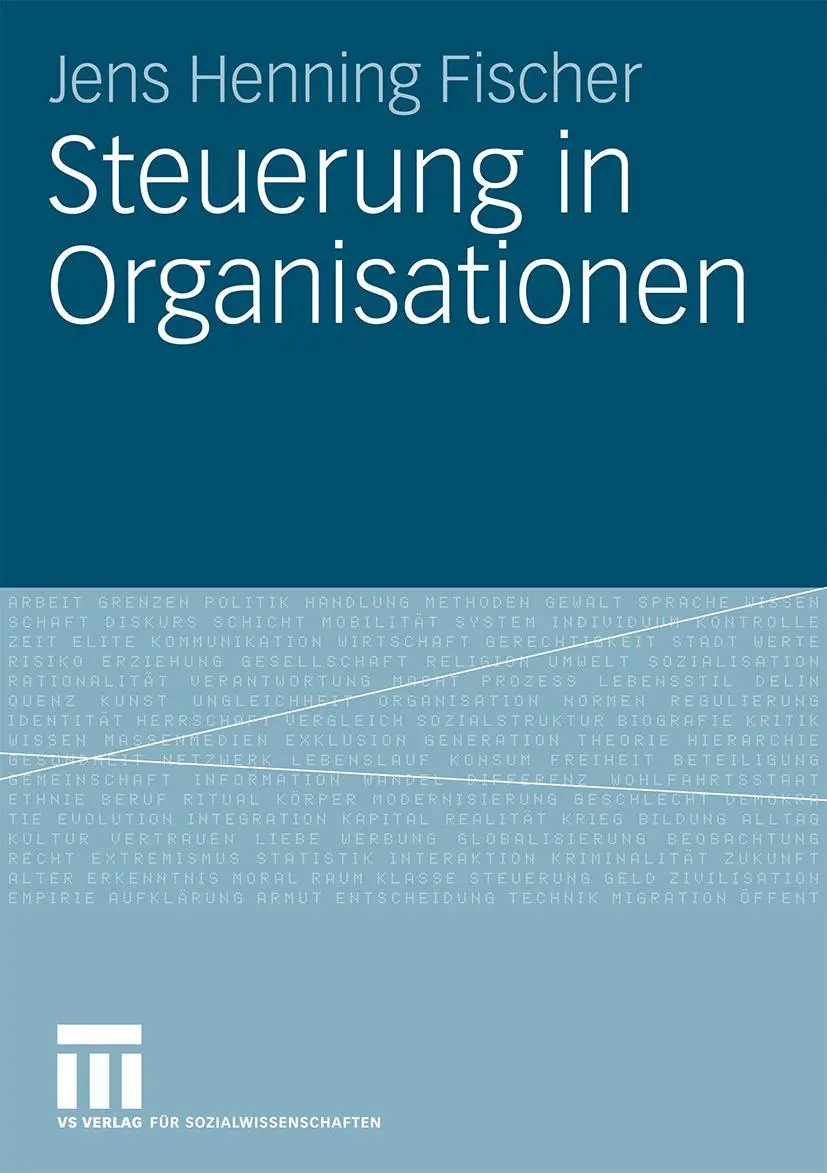 Cover: 9783531162980 | Steuerung in Organisationen | Jens Henning Fischer | Taschenbuch | ix