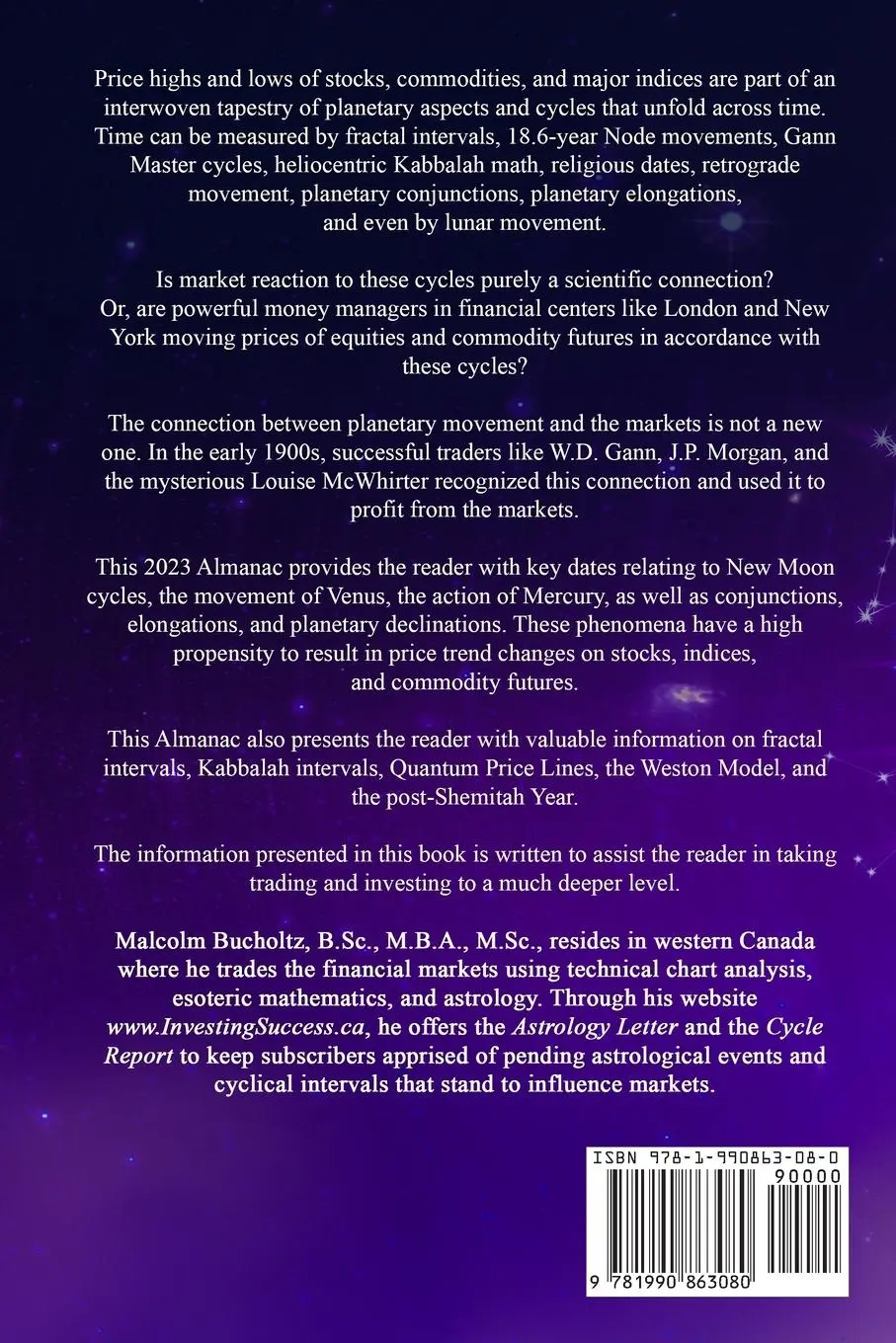 Rückseite: 9781990863080 | Financial Astrology Almanac 2023 | M. G. Bucholtz | Taschenbuch | 2020