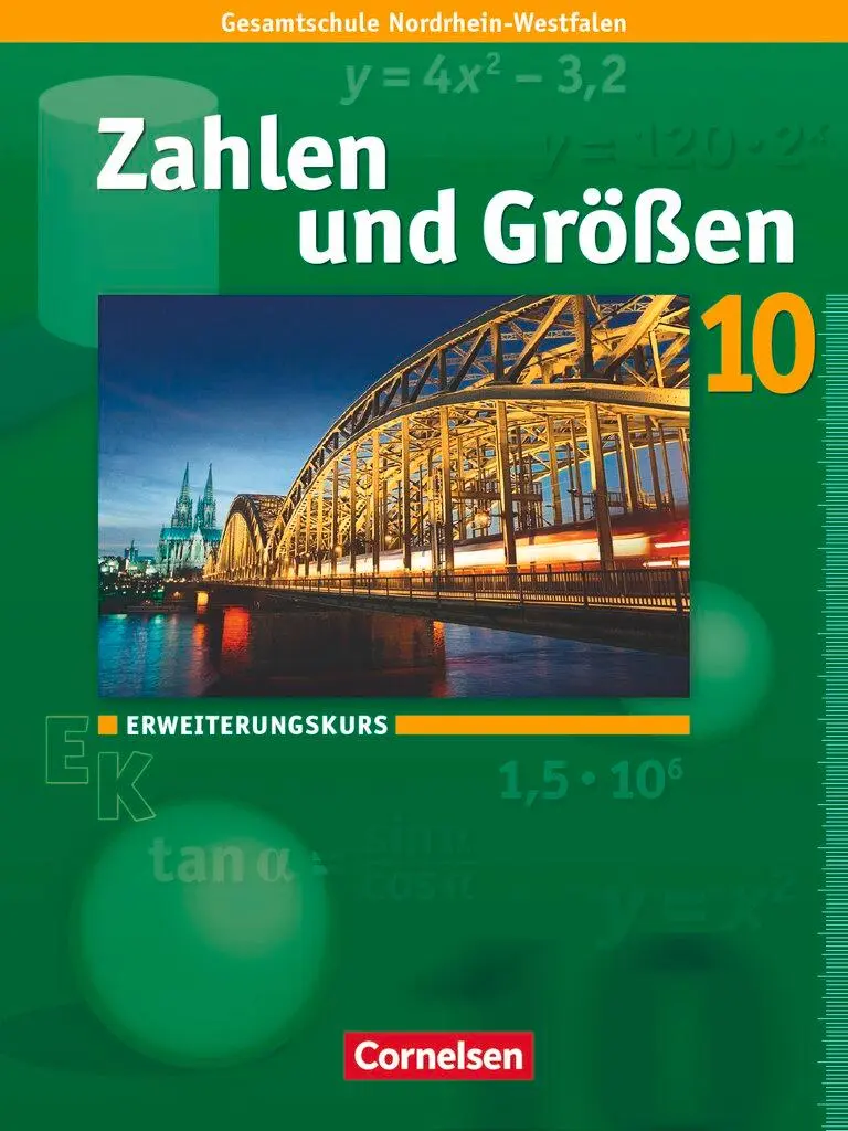 Cover: 9783060013180 | Zahlen und Größen 10. Schuljahr. Erweiterungskurs. Schülerbuch....