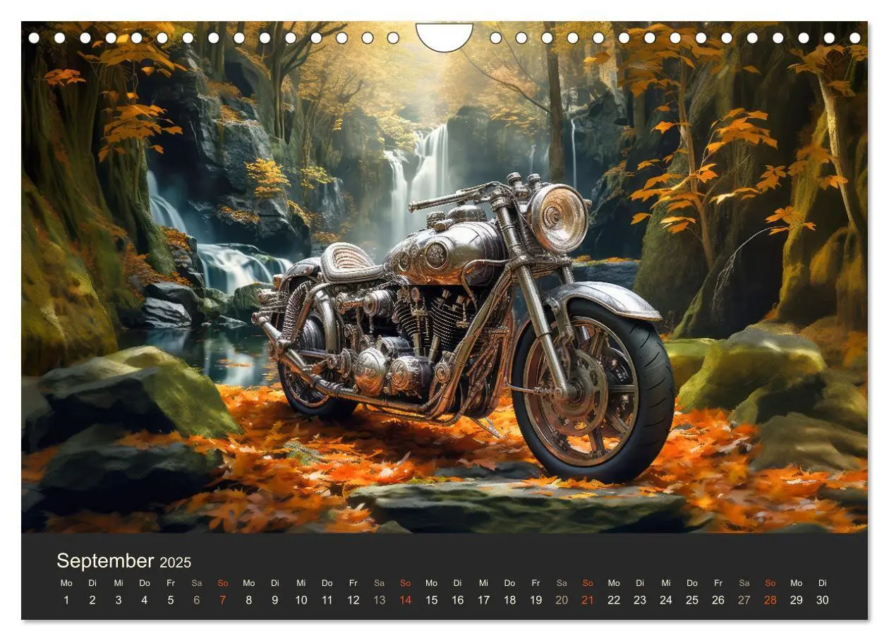 Bild: 9783435013180 | Steampunk Motorräder (Wandkalender 2025 DIN A4 quer), CALVENDO...