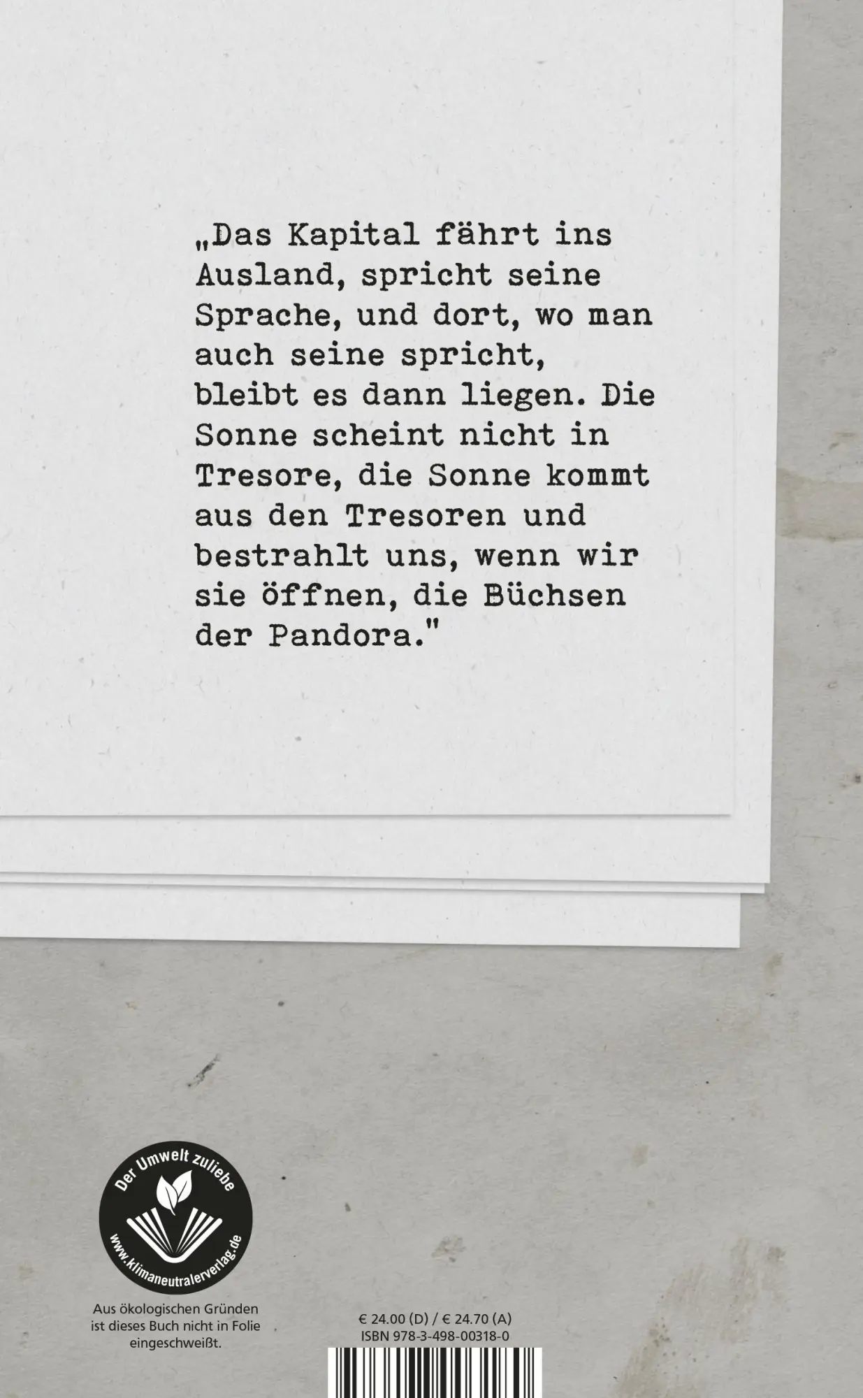 Rückseite: 9783498003180 | Angabe der Person | Elfriede Jelinek | Buch | 192 S. | Deutsch | 2022