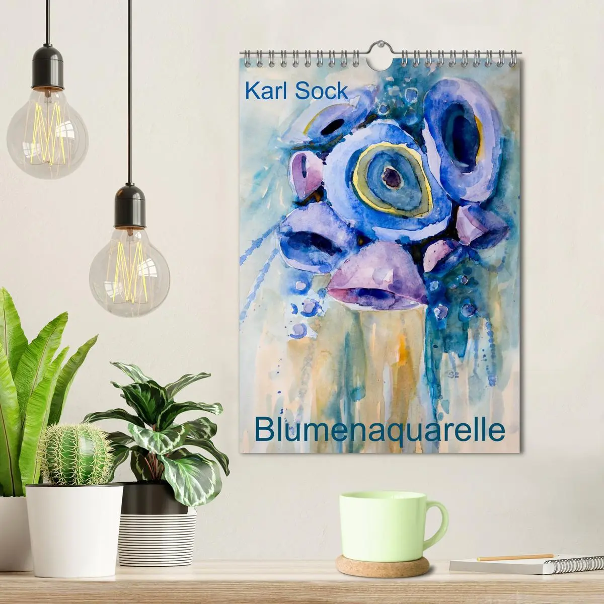 Bild: 9783516433180 | Karl Sock Blumenaquarelle (Wandkalender 2026 DIN A4 hoch), CALVENDO...