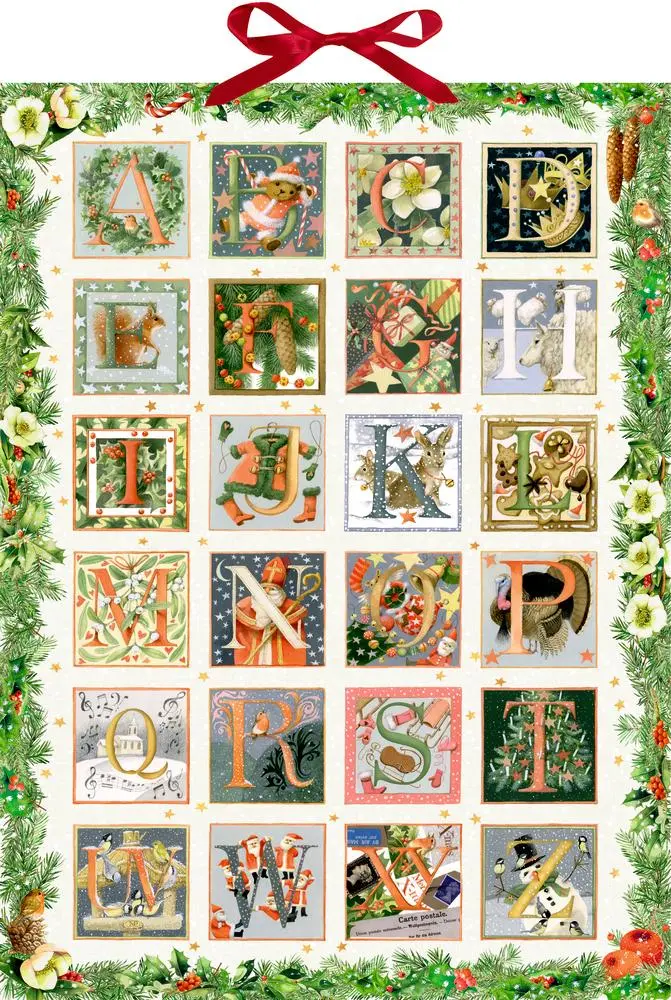 Cover: 4050003723280 | Wandkalender - Zauberhaftes Weihnachts-ABC | Marjolein Bastin | 1 S.