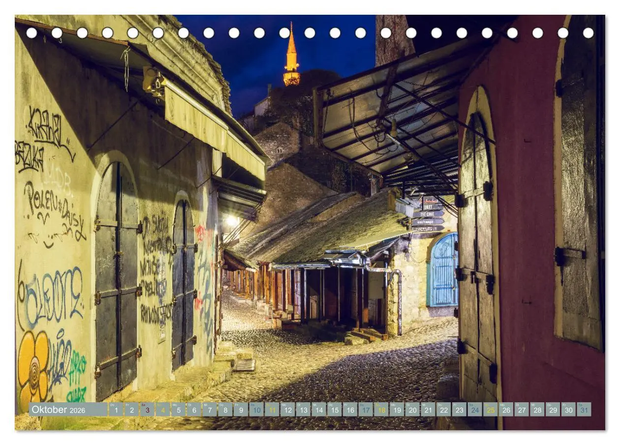 Bild: 9783457403280 | Die Altstadt von Mostar (Tischkalender 2026 DIN A5 quer), CALVENDO...