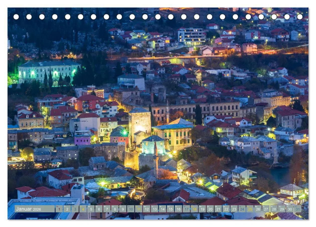 Bild: 9783457403280 | Die Altstadt von Mostar (Tischkalender 2026 DIN A5 quer), CALVENDO...