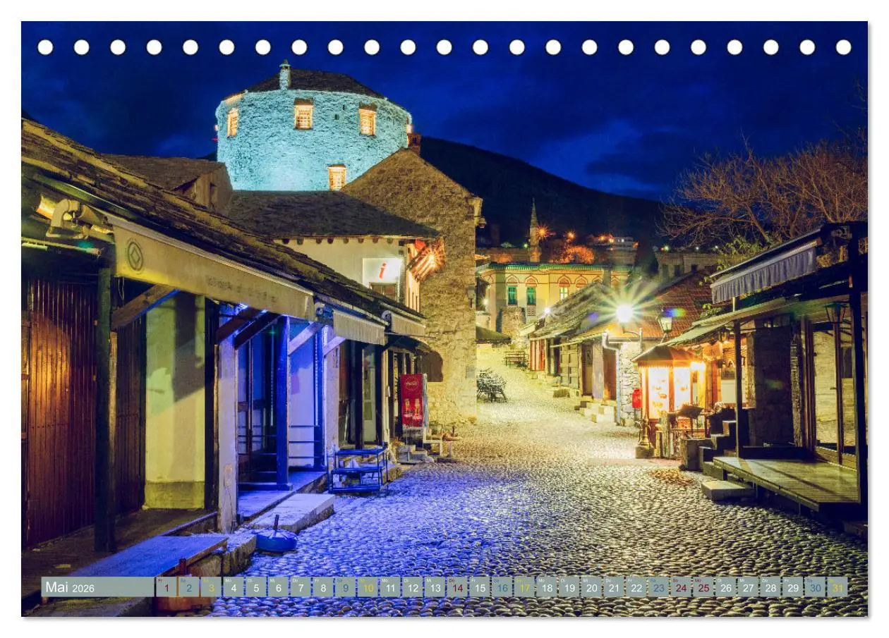 Bild: 9783457403280 | Die Altstadt von Mostar (Tischkalender 2026 DIN A5 quer), CALVENDO...