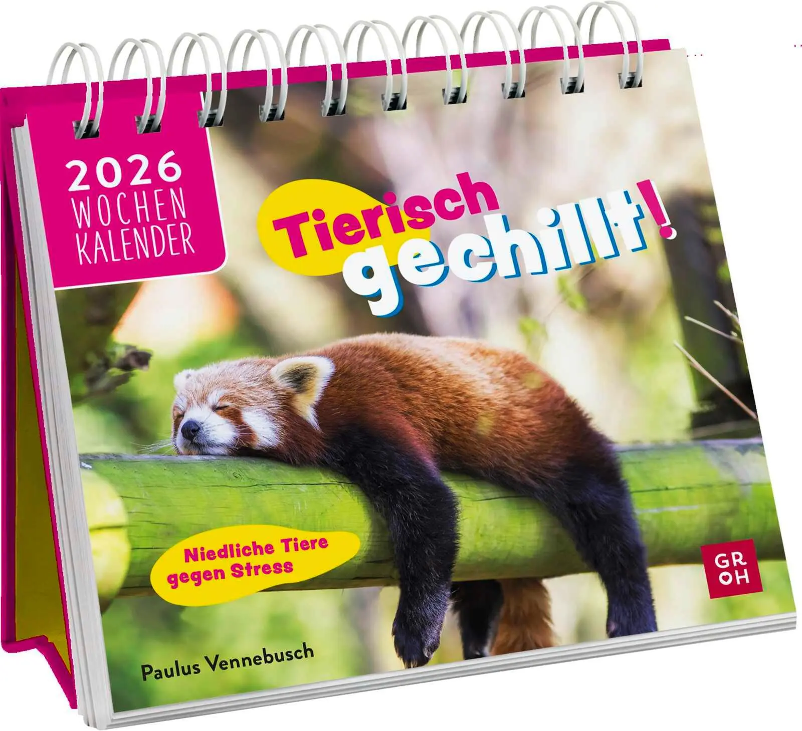 Cover: 4036442013380 | Mini-Wochenkalender 2026: Tierisch gechillt! | Paulus Vennebusch