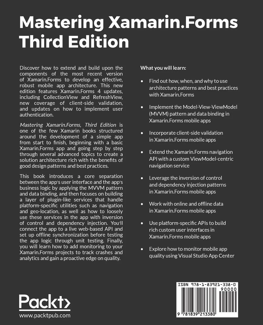 Rückseite: 9781839213380 | Mastering Xamarin.Forms - Third Edition | Ed Snider | Taschenbuch