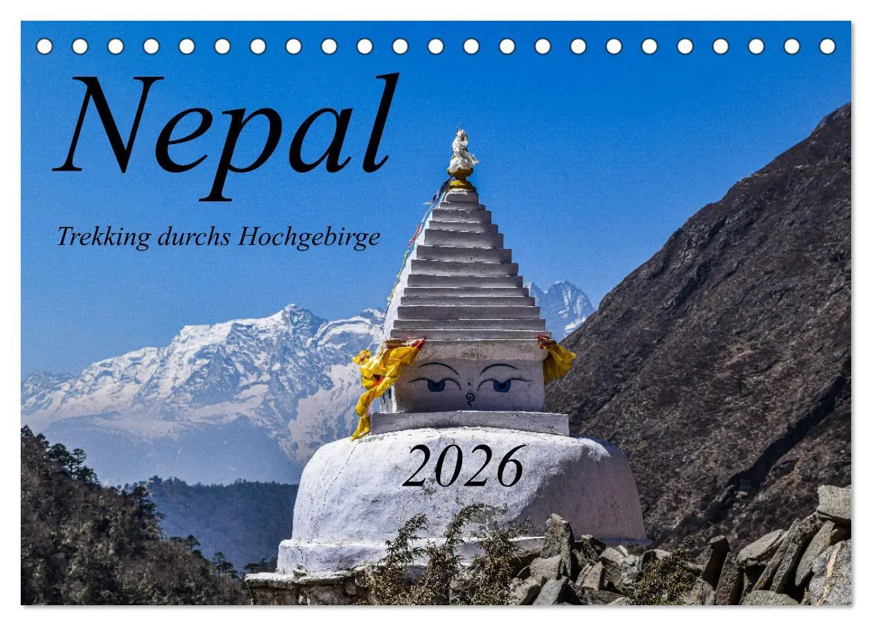 Cover: 9783457563380 | Nepal- Trekking durchs Hochgebirge (Tischkalender 2026 DIN A5...