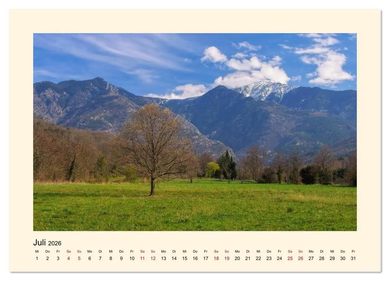Bild: 9783457873380 | Okzitanien - Unterwegs im Pyrenäenvorland (Wandkalender 2026 DIN A4...