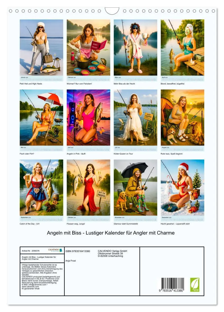Bild: 9783516413380 | Angeln mit Biss - Lustiger Kalender für Angler mit Charme...