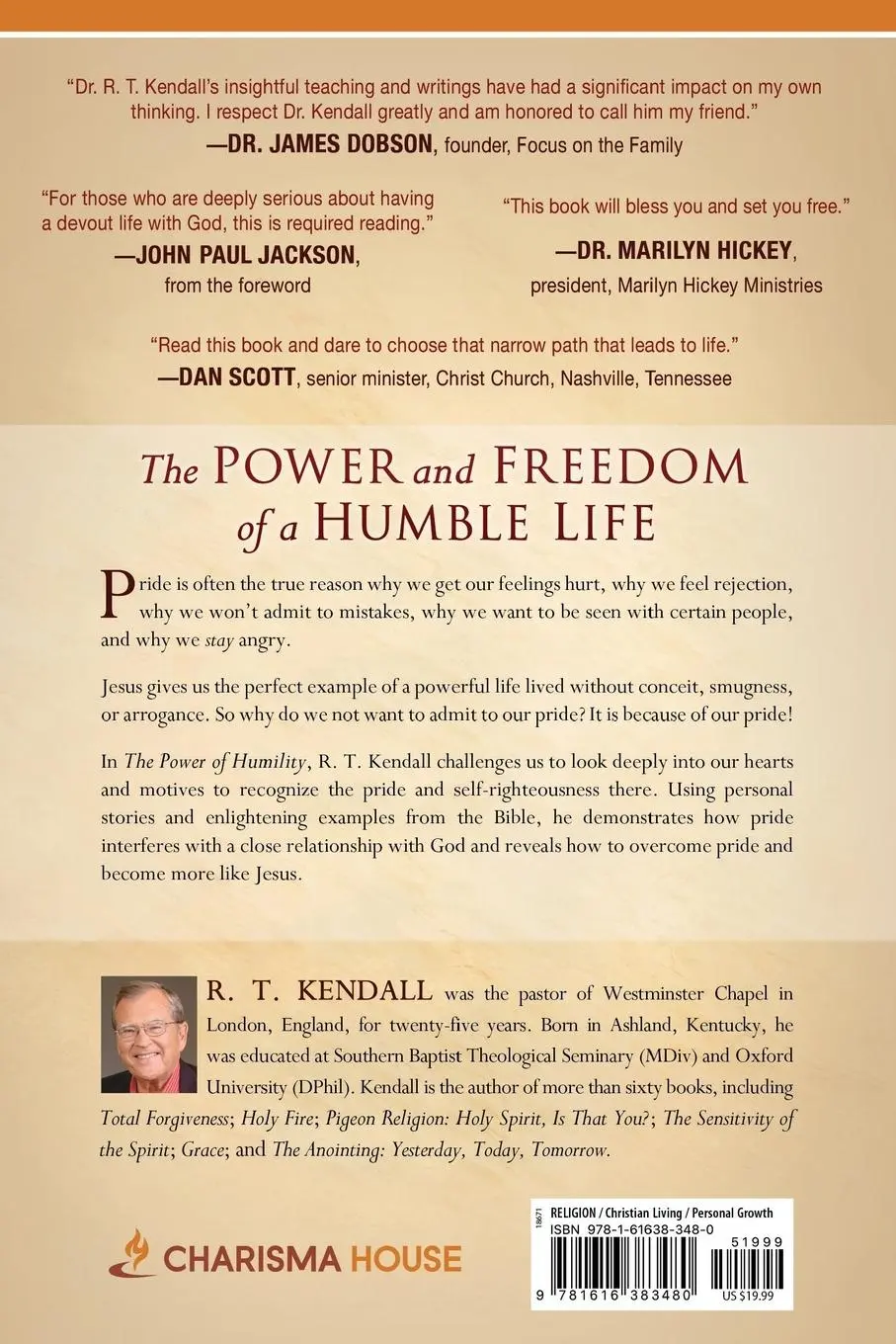 Rückseite: 9781616383480 | The Power of Humility | R T Kendall | Taschenbuch | Englisch | 2011