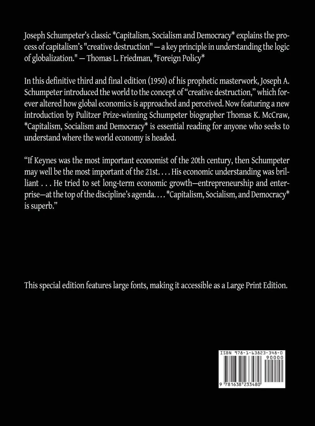 Rückseite: 9781638233480 | Capitalism, Socialism, and Democracy | Third Edition | Schumpeter