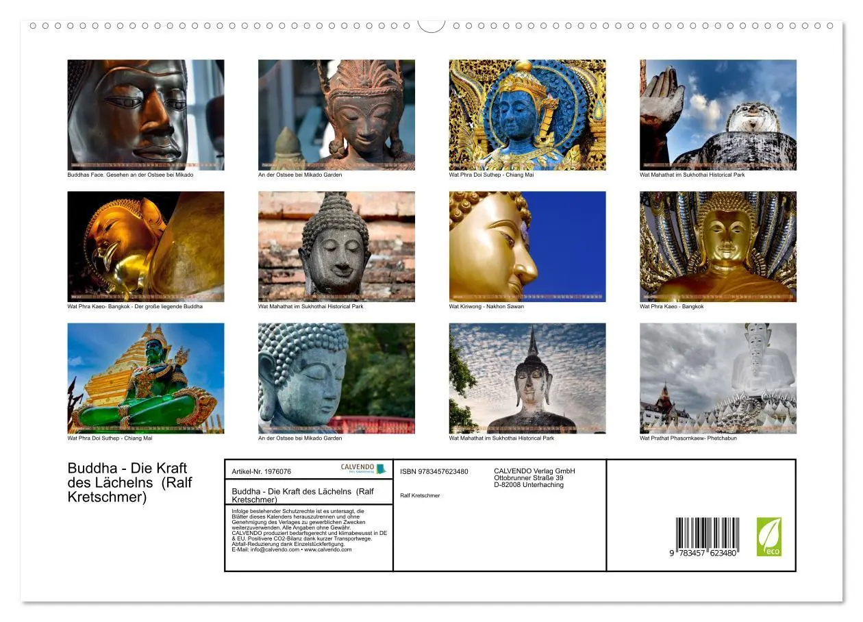 Bild: 9783457623480 | Buddha - Die Kraft des Lächelns (Ralf Kretschmer) (Wandkalender...