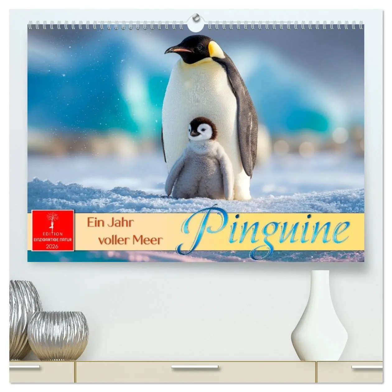 Cover: 9783516643480 | Pinguine - ein Jahr voller Meer (hochwertiger Premium Wandkalender...