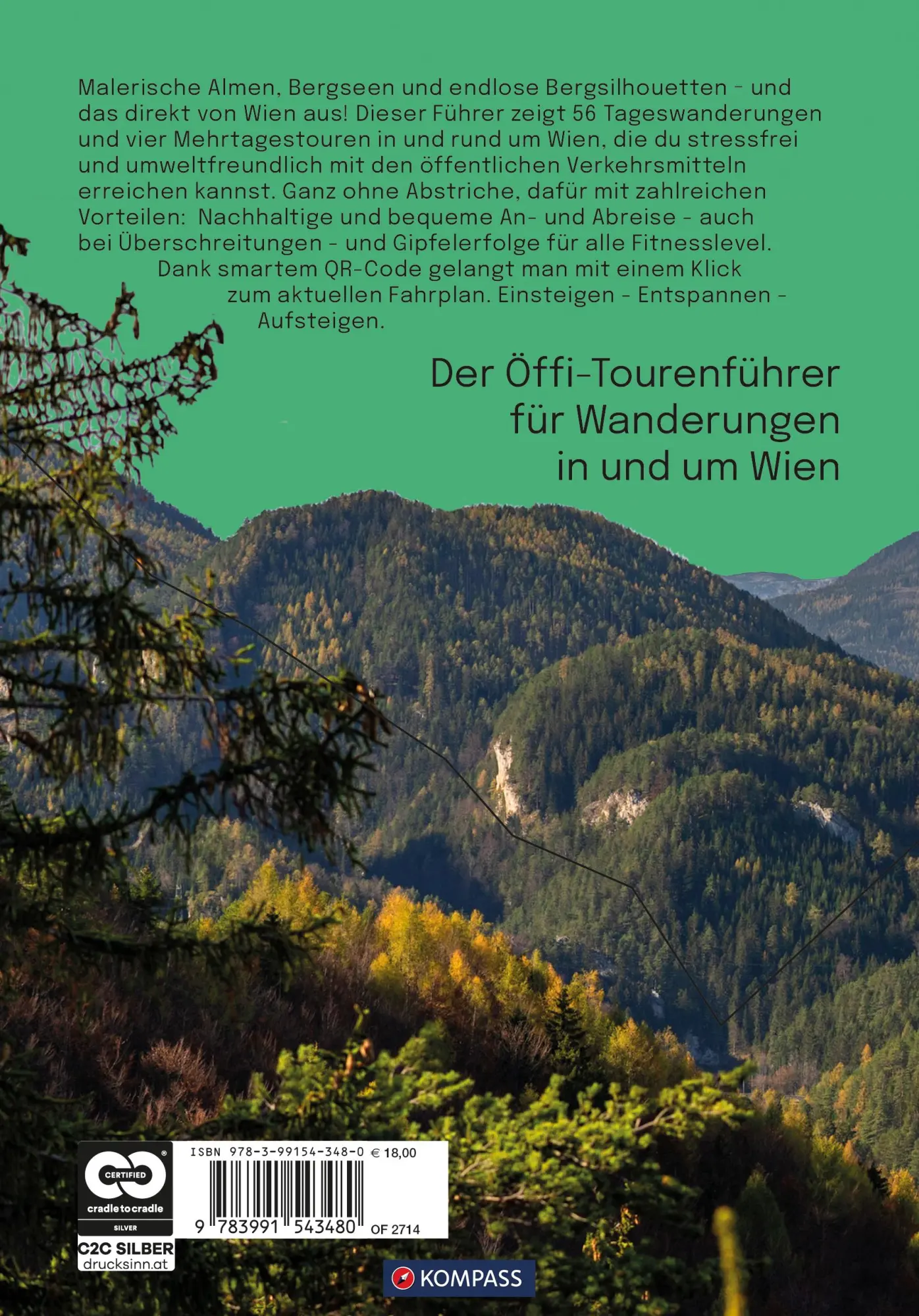 Rückseite: 9783991543480 | KOMPASS Öffi Touren Wien und Niederösterreich | Taschenbuch | 160 S.