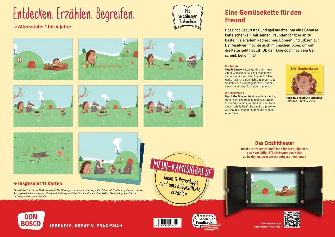 Bild: 4260694923580 | Die Gemüsekette. Kamishibai Bildkartenset | Coralie Saudo | Box | 2026