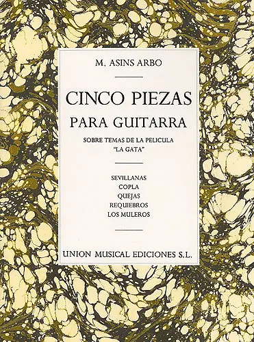 Cover: 9780711963580 | Cinco Piezas Para Guitarra (5 Pieces For Guitar) | Miguel Asins Arbo