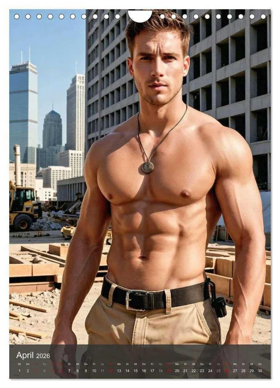 Bild: 9783516703580 | SEXY BAUARBEITER - Nackte Männer packen an (Wandkalender 2026 DIN...