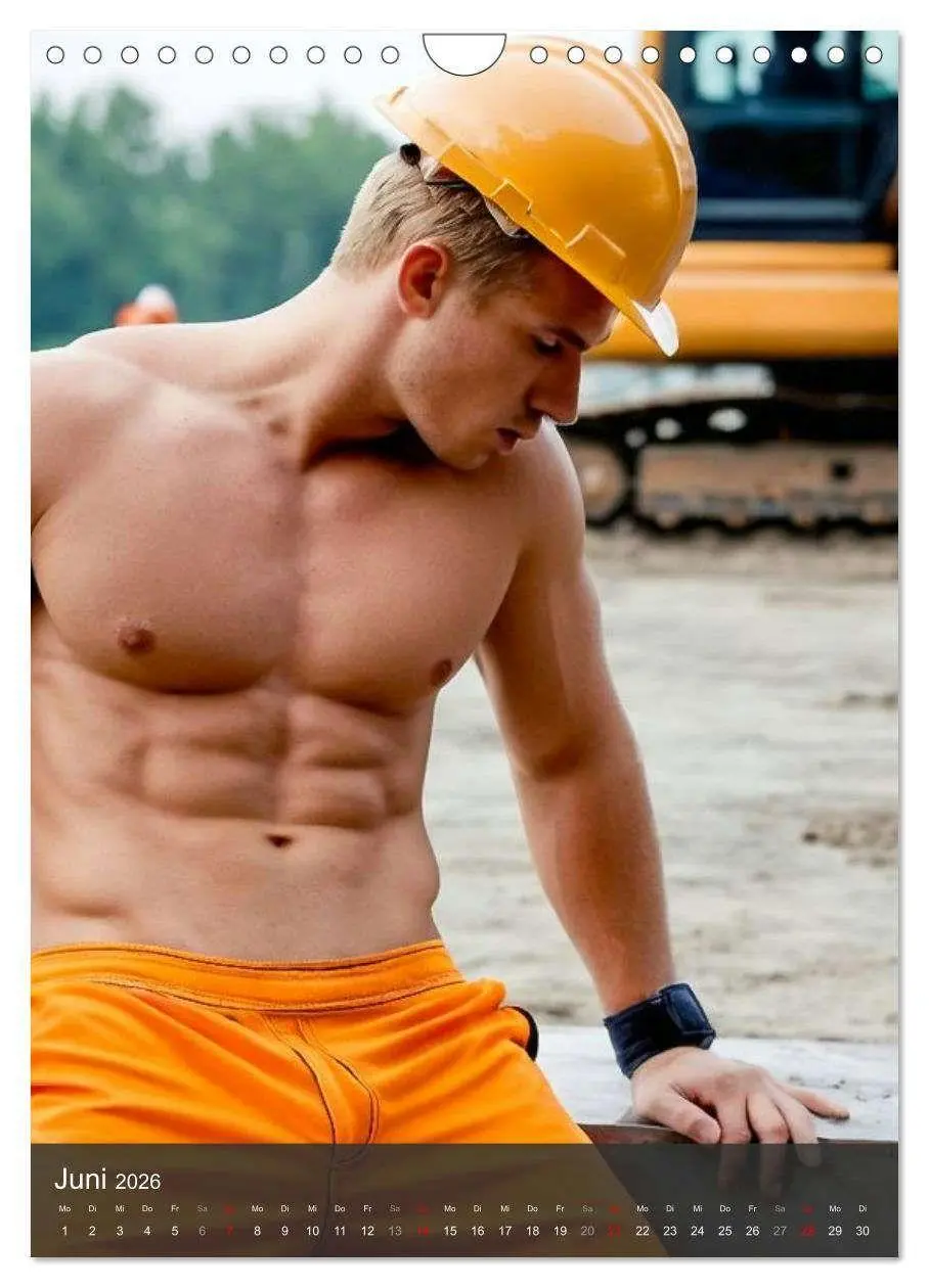 Bild: 9783516703580 | SEXY BAUARBEITER - Nackte Männer packen an (Wandkalender 2026 DIN...