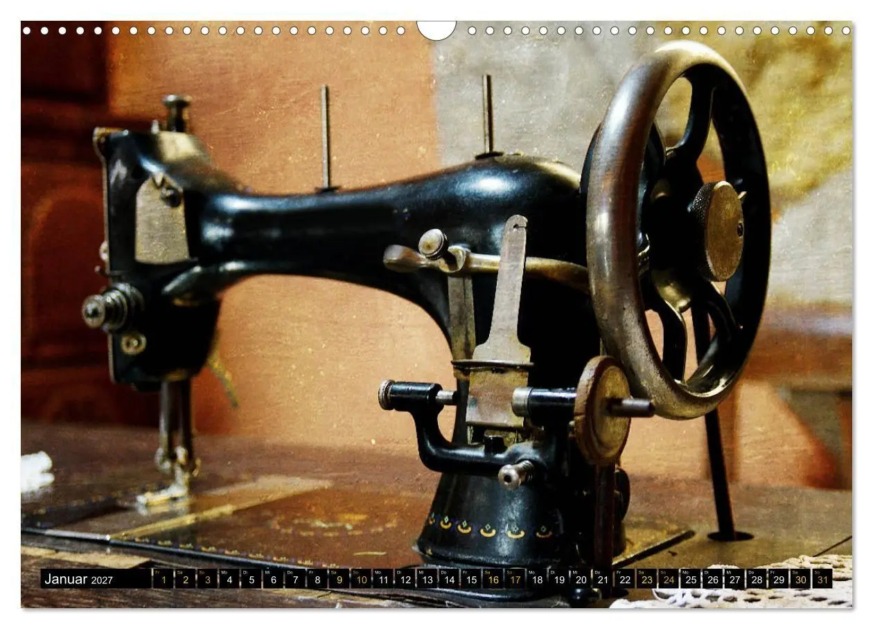 Bild: 9783569723580 | Omas Nähmaschinen (Wandkalender 2027 DIN A3 quer), CALVENDO...
