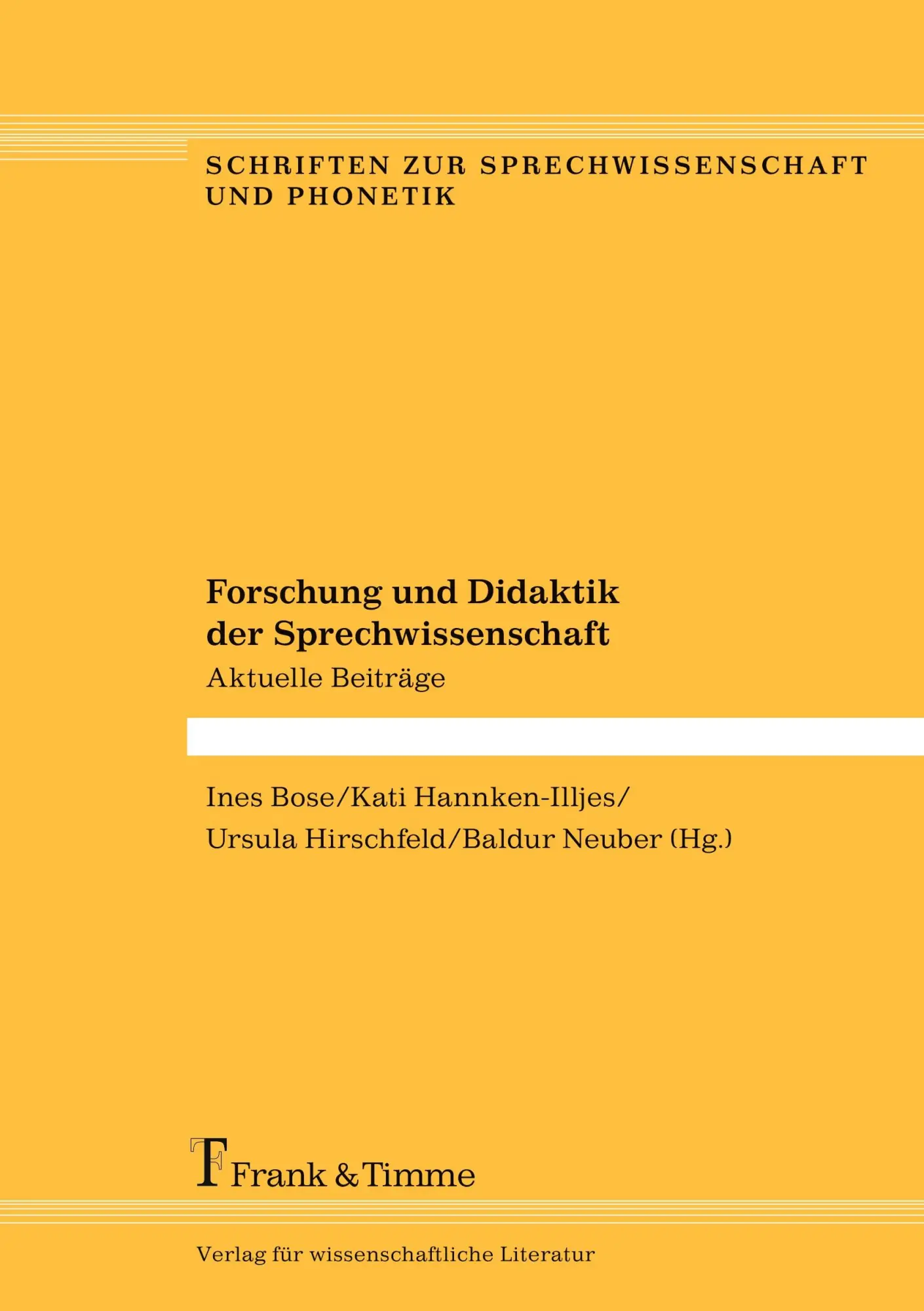 Cover: 9783732903580 | Forschung und Didaktik der Sprechwissenschaft | Aktuelle Beiträge