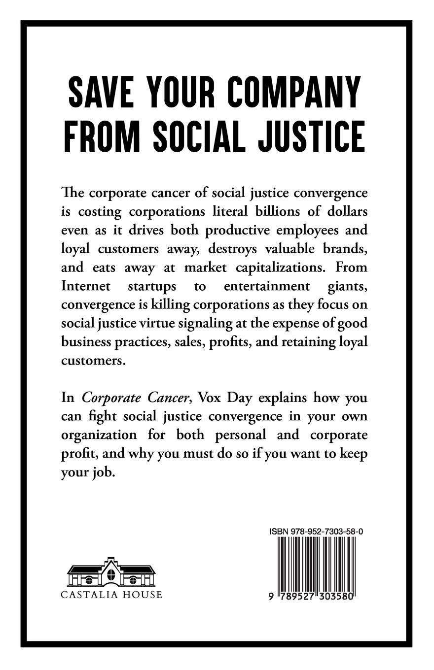 Rückseite: 9789527303580 | Corporate Cancer | Vox Day | Taschenbuch | Englisch | 2019