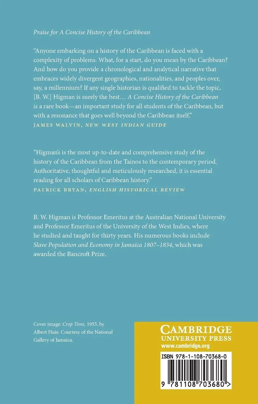 Rückseite: 9781108703680 | A Concise History of the Caribbean | B. W. Higman | Taschenbuch | 2021