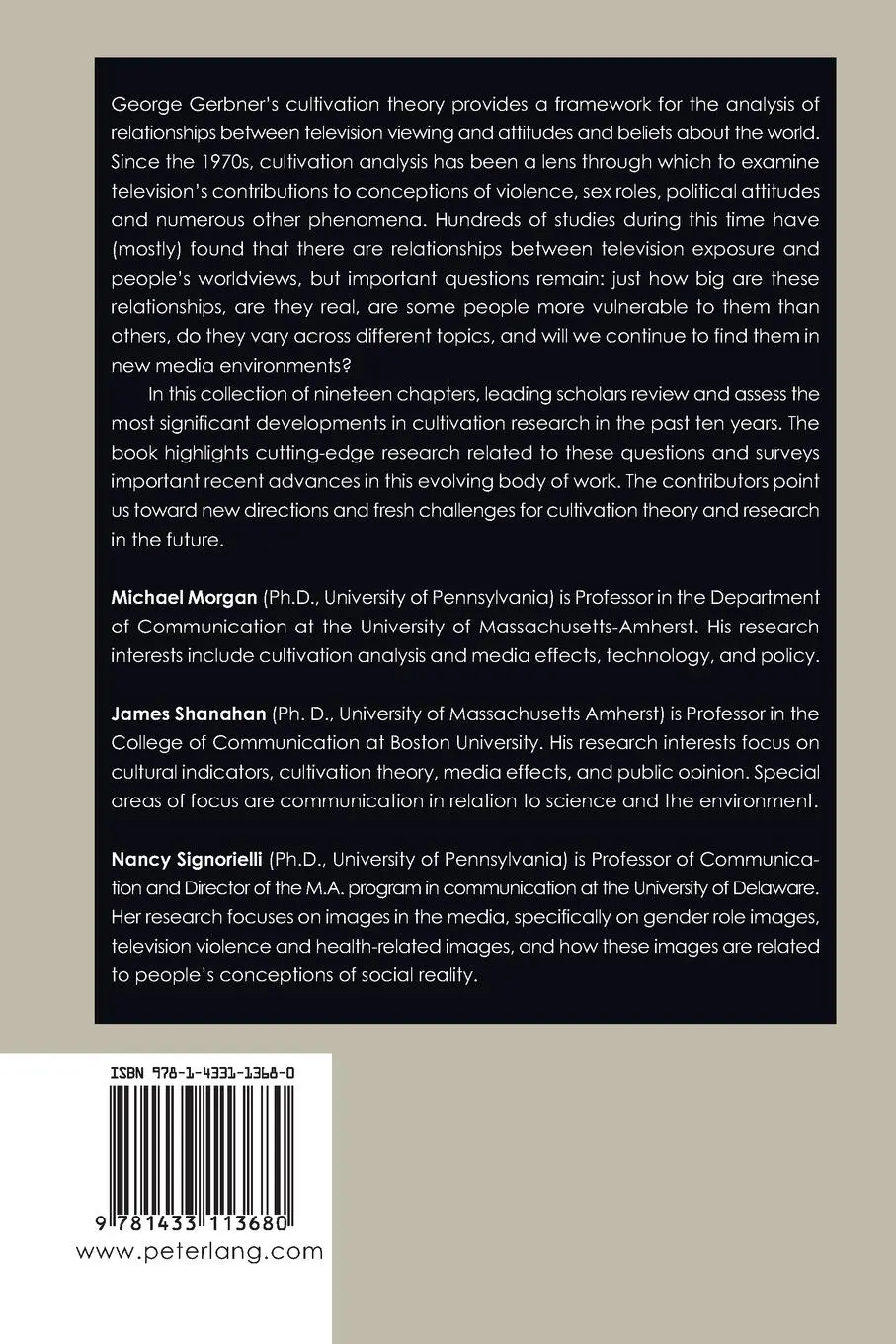 Rückseite: 9781433113680 | Living with Television Now | Michael Morgan (u. a.) | Taschenbuch