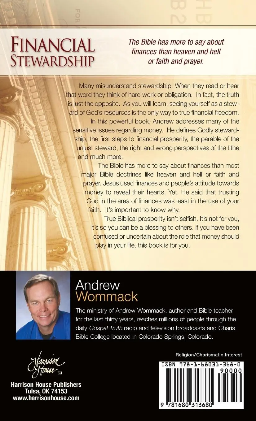 Rückseite: 9781680313680 | Financial Stewardship | Andrew Wommack | Buch | Englisch | 2019