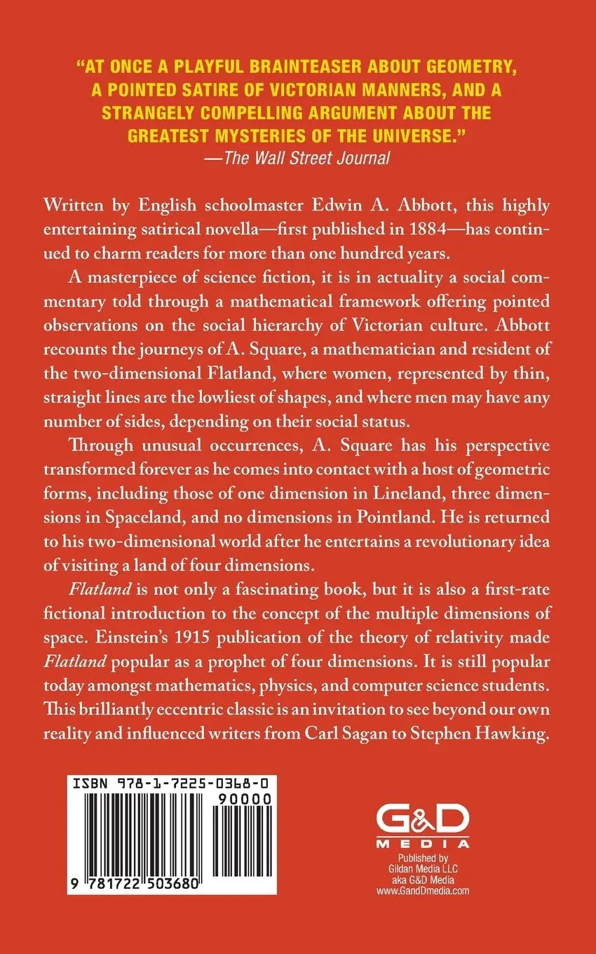 Rückseite: 9781722503680 | Flatland | A Romance of Many Dimensions | Edwin A. Abbott | Buch