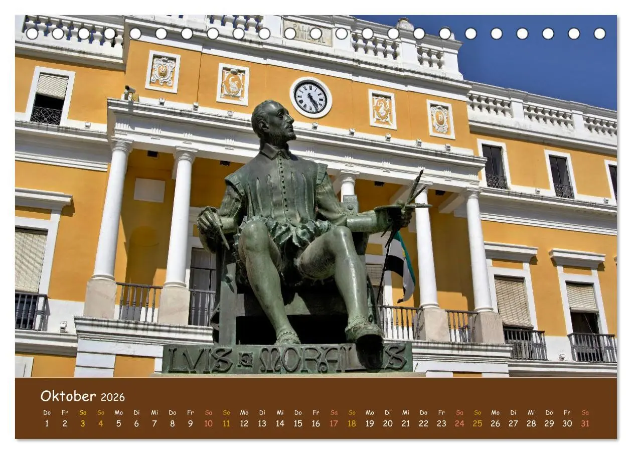 Bild: 9783457603680 | Extremadura Spanien (Tischkalender 2026 DIN A5 quer), CALVENDO...