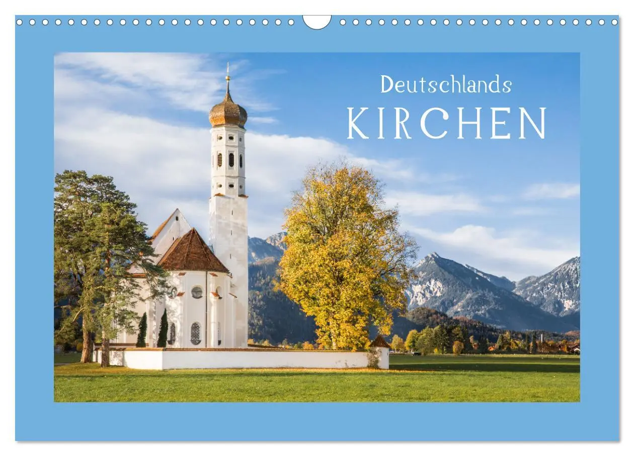 Cover: 9783457913680 | Deutschlands Kirchen (Wandkalender 2026 DIN A3 quer), CALVENDO...