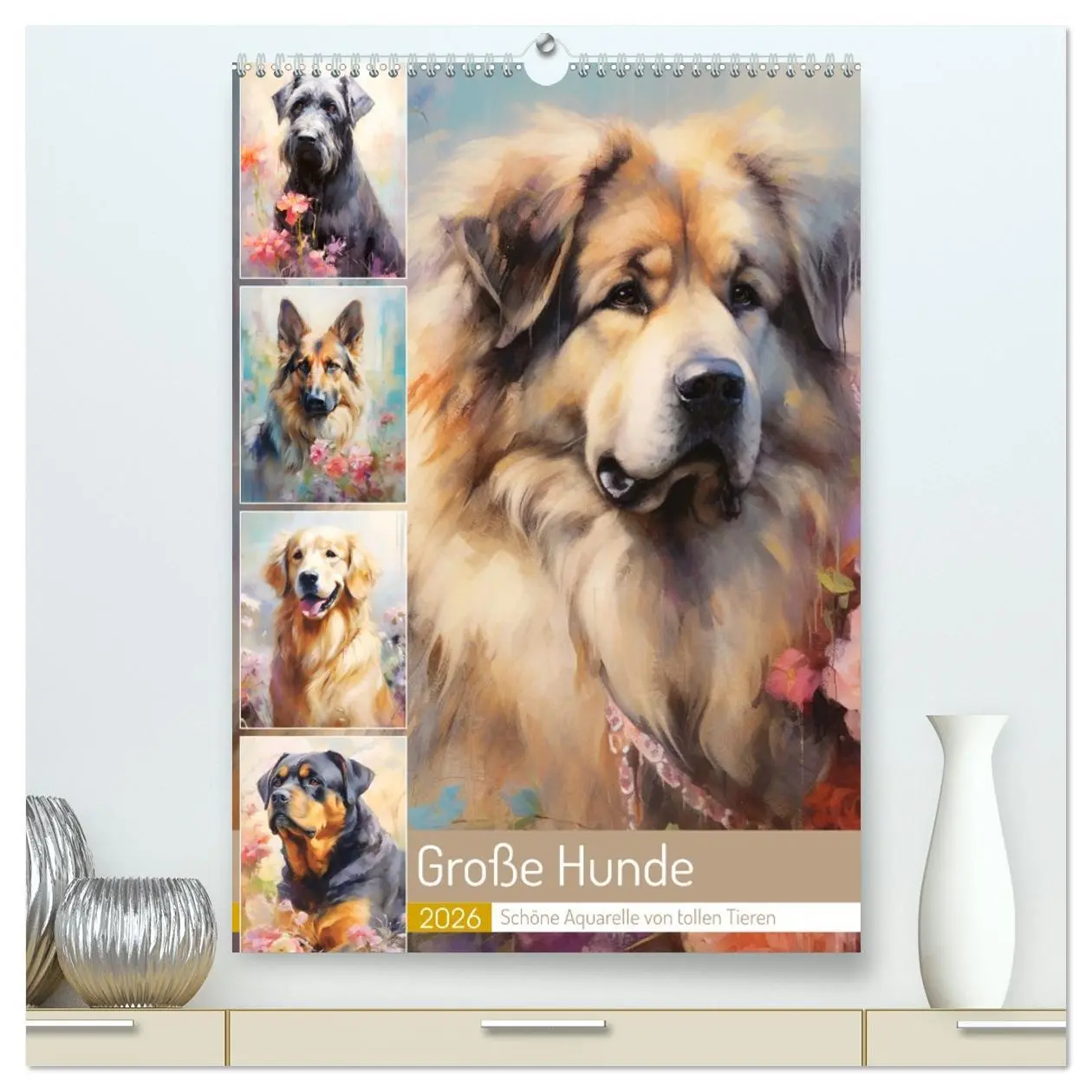 Cover: 9783516313680 | Große Hunde. Schöne Aquarelle von tollen Tieren (hochwertiger...