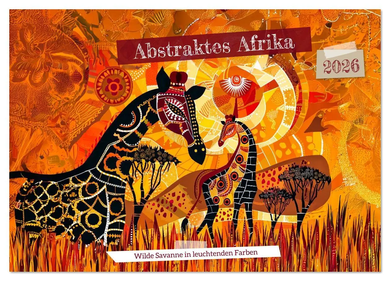 Cover: 9783516623680 | Abstraktes Afrika - Wilde Savanne in leuchtenden Farben...
