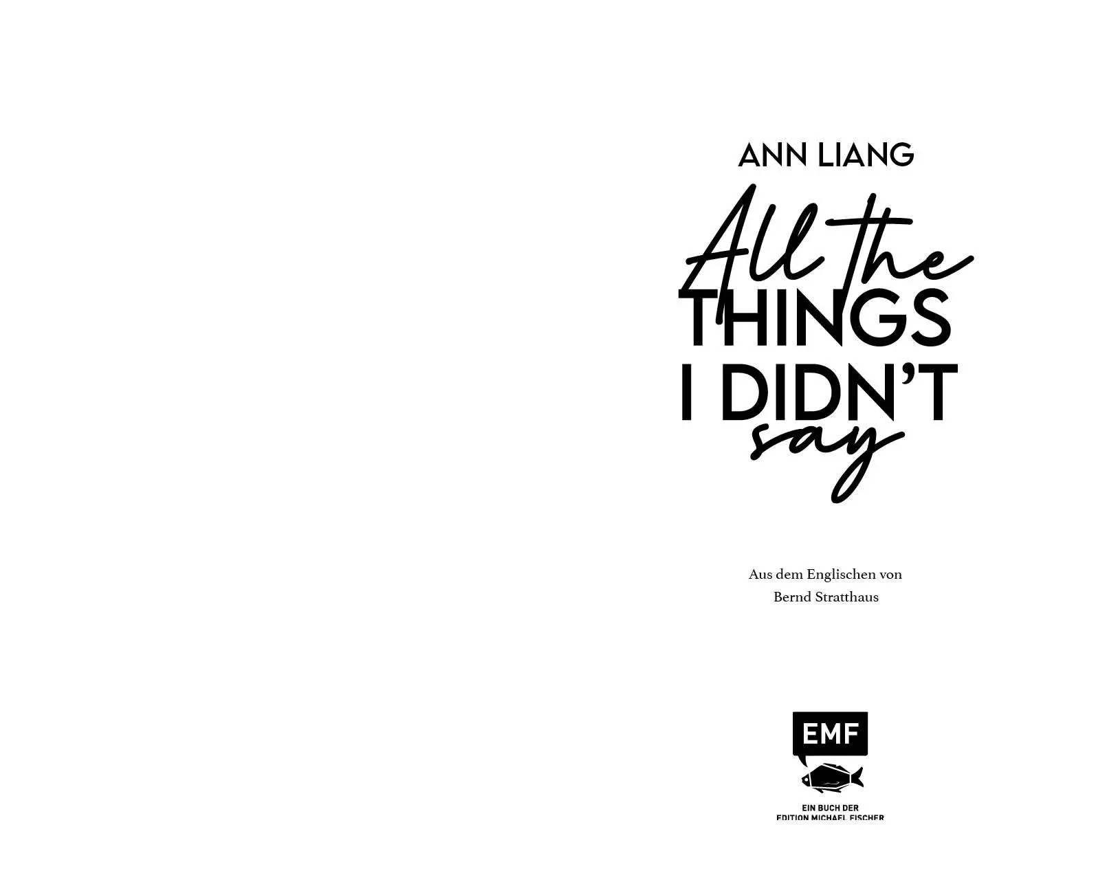 Bild: 9783745933680 | All the things I didn't say | Charmante Rivals-To-Lovers Rom-Com