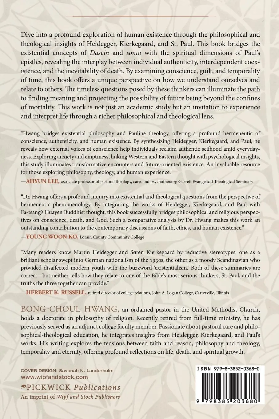 Rückseite: 9798385203680 | Heidegger's Being and Time and Kierkegaard's The Sickness Unto...