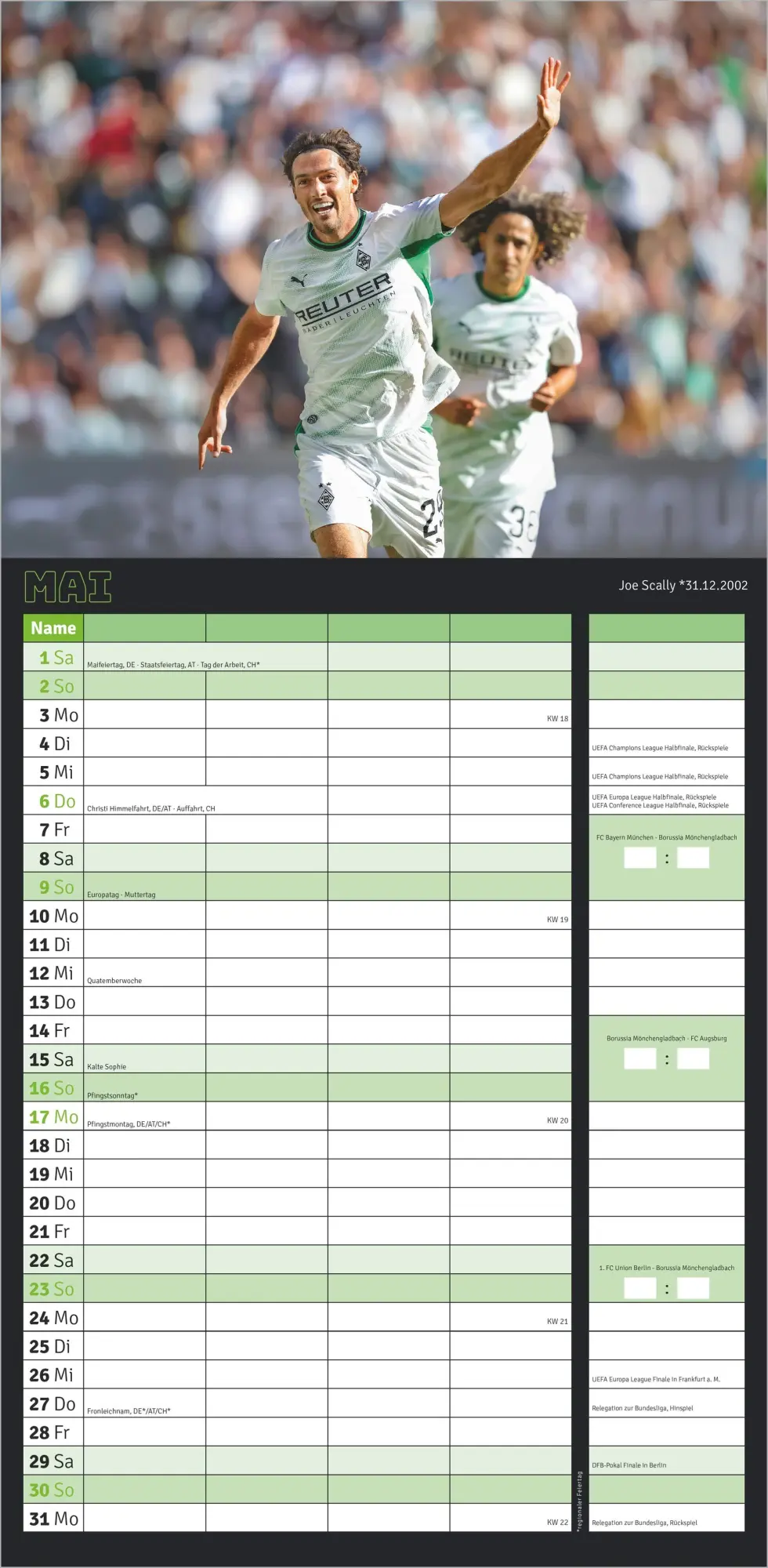 Bild: 4069095013780 | Borussia Mönchengladbach 2027 | Neumann Verlage GmbH &amp; Co KG | 14 S.