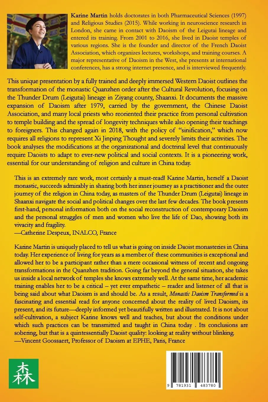 Rückseite: 9781931483780 | Monastic Daoism Transformed | The Fate of the Thunder Drum Lineage