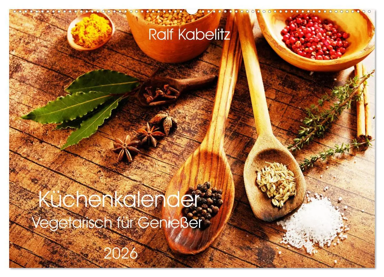 Cover: 9783457523780 | Küchenkalender Vegetarisch für Genießer 2026 (Wandkalender 2026 DIN...