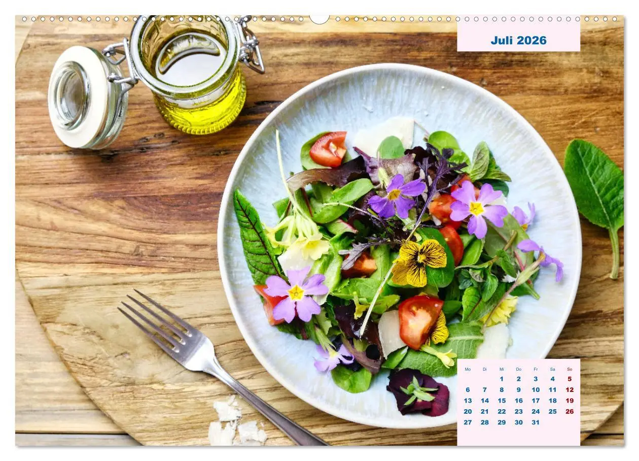 Bild: 9783457523780 | Küchenkalender Vegetarisch für Genießer 2026 (Wandkalender 2026 DIN...