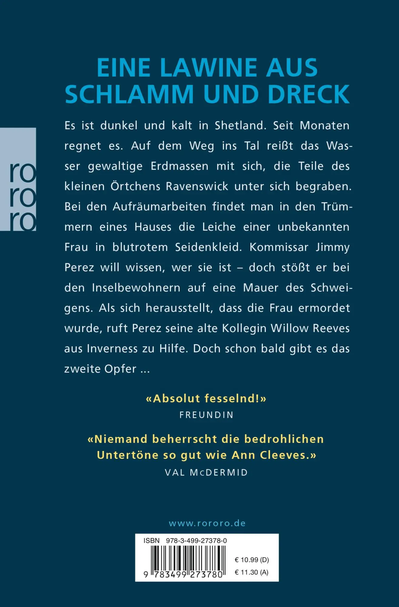 Rückseite: 9783499273780 | Die Tote im roten Kleid | Ein Shetland-Krimi | Ann Cleeves | Buch